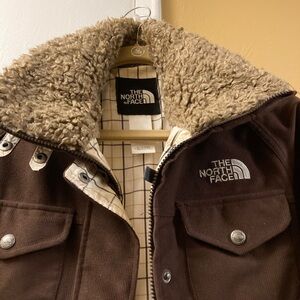 The North Face Brown Sherpa-Lined Jacket